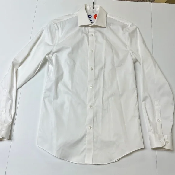 dkny slim fit dress shirt DKNY 12897 100% Cotton Boy's Dress Shirt - Check main image 0